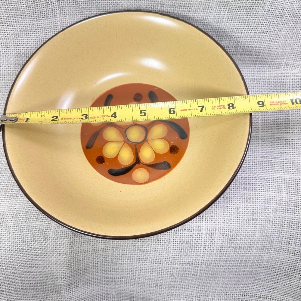 Noritake Folkstone Safari 8501 8.5" Vegetable Serving Bowl Japan‎ Boho Vintage - Picture 4 of 7